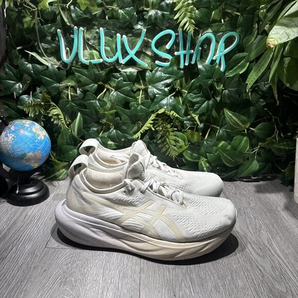 ASICS Gel Nimbus 25 (1012B626) Women's Size 10.5 Running Shoes White - Picture 1 of 11